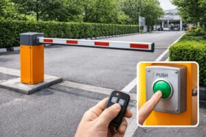 Automatic Boom Barrier with Remote Control and Push Button System